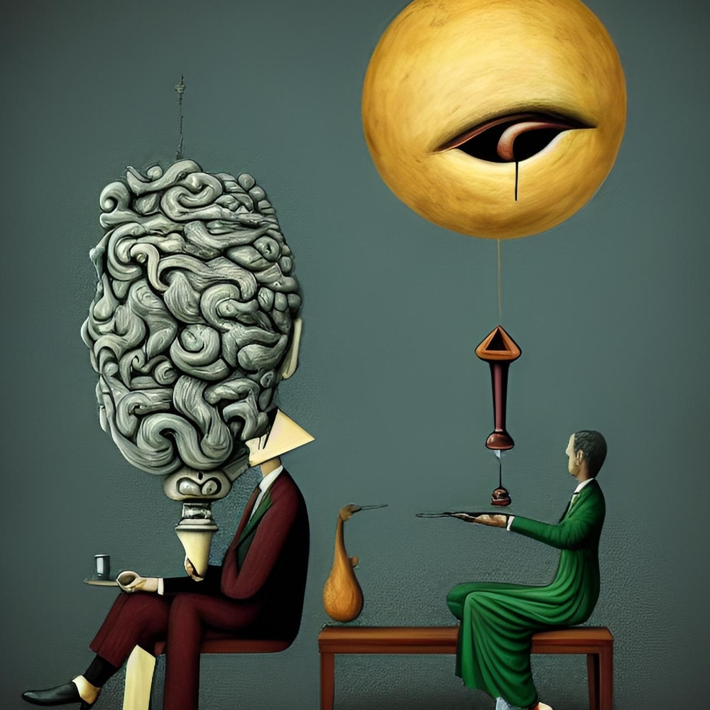 Surrealist Art Print "Take your pills" 1/1